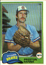 1981 Topps Baseball Cards      594     Preston Hanna